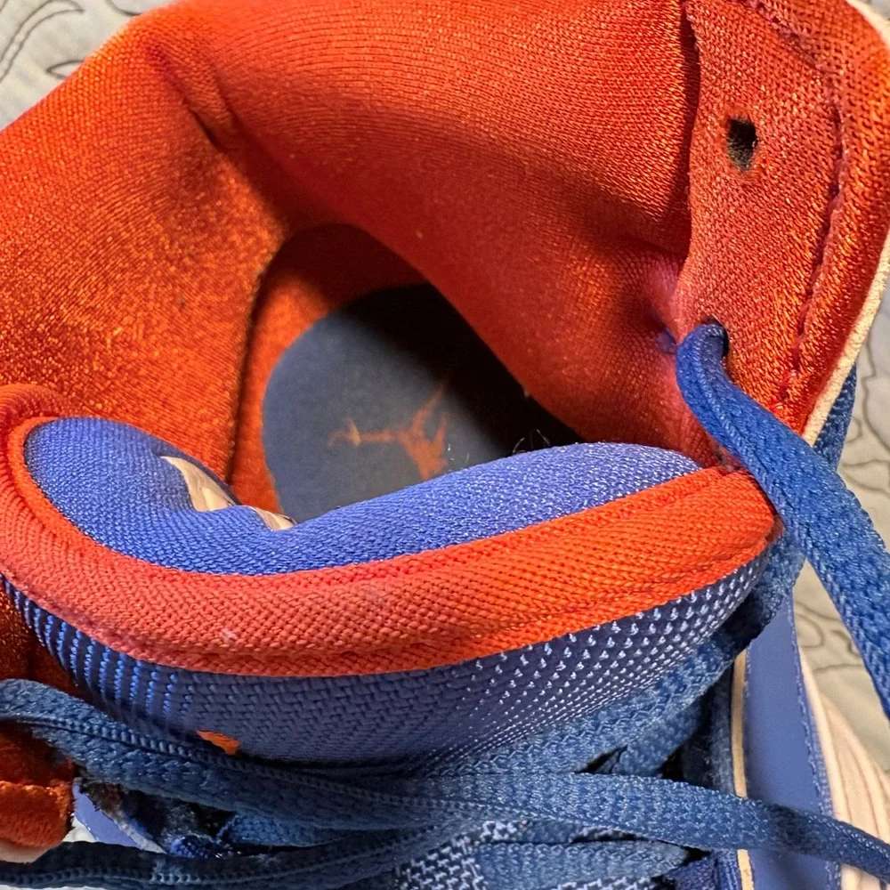 Nike Air Jordan 1 Flight 372704-408 Knicks Blue Orange Sz 13💛